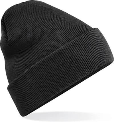 New Age Devi - "Zwarte 'Original Cuffed Beanie' - Stijlvol en Warm"