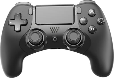 Ntech Pro Draadloze Controller Geschikt voor PS4 en PS3 - ps4 controller Draadloos - Zwart - Speaker - Audio Jack Input - Touch Sensor - Dual Trilmotoren Draadloze Controller