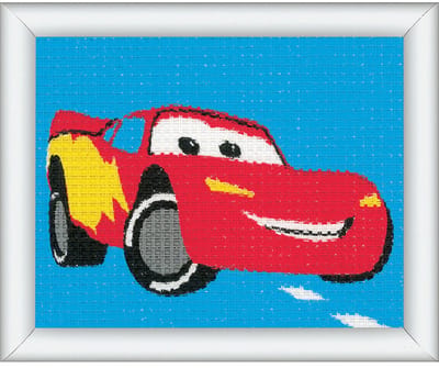 Vervaco - Stramien kit - Disney Lightning McQueen - PN-0014542 - Borduren - Borduurpakket - Borduurpakket kind