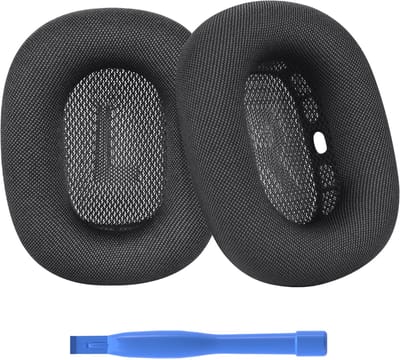 MMOBIEL Vervangende Oorkussens Geschikt voor AirPods Max Hoofdtelefoon – Mesh Fabric Koptelefoon Oorkussens - Hoofdtelefoon Earpads – Zwart
