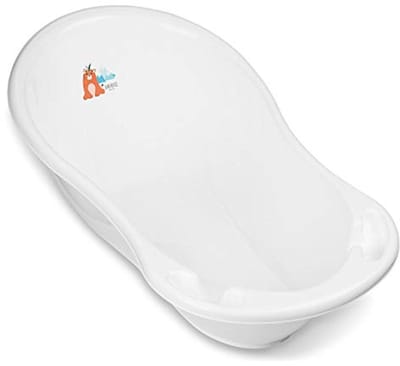 Babybadje voor pasgeborenen 0-24 maanden - Antislip babybadje 86 cm met afvoerslang