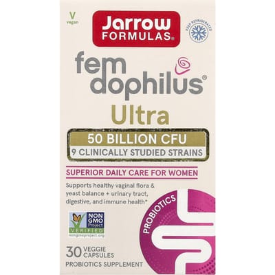 Jarrow Formulas, Fem-Dophilus® Ultra, 30 vegetarische capsules