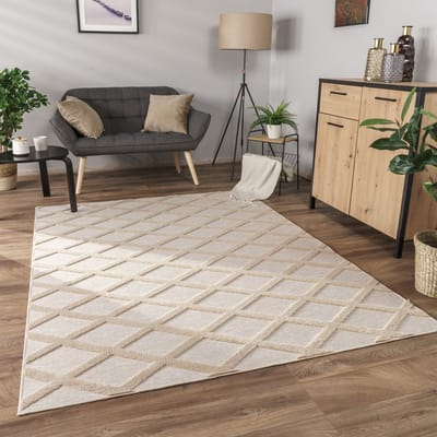 Paco Home Vloerkleed Woonkamer Laagpolig Boho Patroon Scandinavisch 3D Modern 60x100 cm