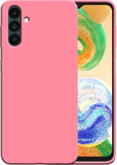 Smartphonica Siliconen hoesje voor Samsung Galaxy A04s / A13 5G case met zachte binnenkant - Roze geschikt voor Samsung Galaxy A04s;Samsung Galaxy A13 5G