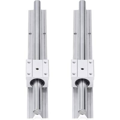 2 Pièces Guide Linéaire 300mm Arbre de Mouvement Guideway Pièces CNC avec Bloc Coulissant SBR16