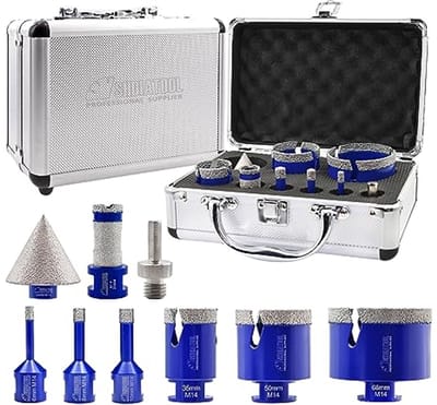 Diamantboorkronen Set - 9 Delig voor Tegels en Boormachines