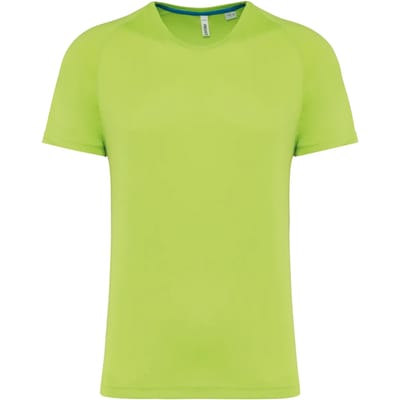 PROACT® Gerecycled herensport-T-shirt met ronde hals PA4012 - Lime - S