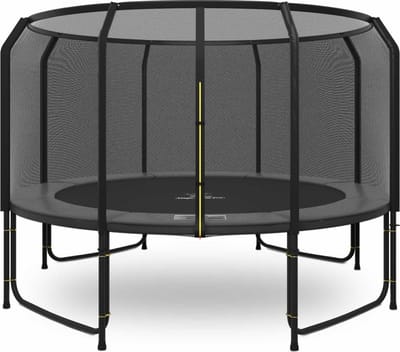 Magic Jump - Trampoline met veiligheidsnet Fiber - ø 427 cm - Grijs - Buitenspeelgoed - Outdoor