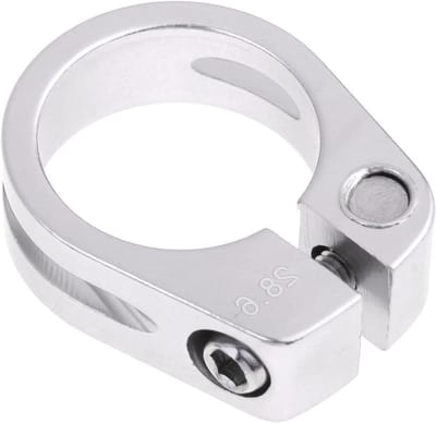 Fietszadelklem - Zadelpenklem - Fietszadel Verstellen - Snelsluiting - 2 stuks - Zilver