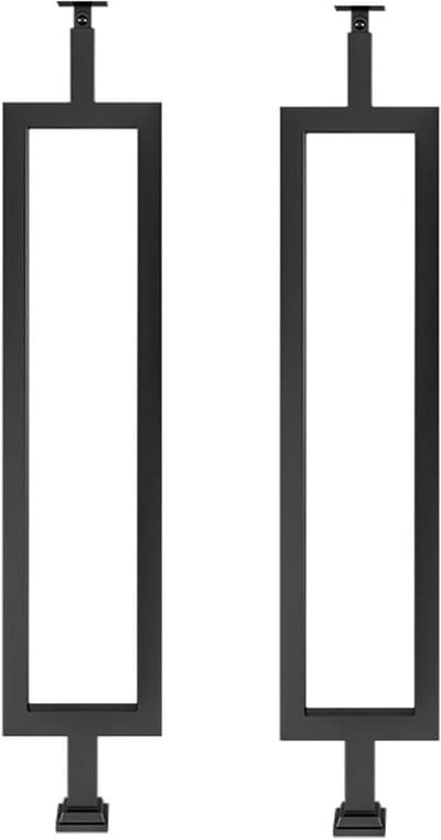 Trapleuning Spindels - Moderne Balusters - Veilige Trappen - Kantelbare Beugel - 2 Pack - Zwart