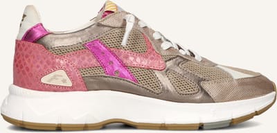Floris Van Bommel Sfw-10152 Daysi Sneakers - Leer - Dames - Goudkleurig - Maat 36
