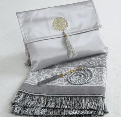 Gebedscadeauset - Spirituele set - Religieuze momenten - Complete geschenkset - 110x70 cm - Grijs
