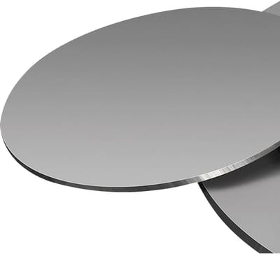 Ijzeren Plaat - Metalen Schijf - Mechanische Tests - 3 mm Dik Materiaal - Diameter 100mm - Naturel