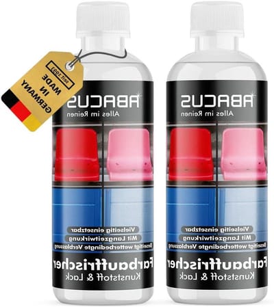 Kleurverfrisser Kunststof - Kunststofverzorging Lak - Oppervlakken Opfrissen - UV-Straling Bescherming - 2 x 300 ml - Transparant