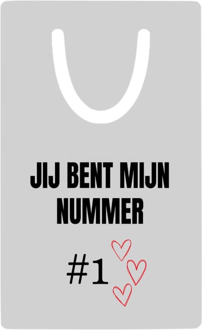 Hacebo® - Jij bent mijn nummer één metalen boekenlegger - Liefde - Iemand die je in het zonnetje wilt zetten - nummer 1 - leuke cadeau - kado - verjaardag - geschenk Bladwijzer boekenleggers - 7.6 cm x 5cm