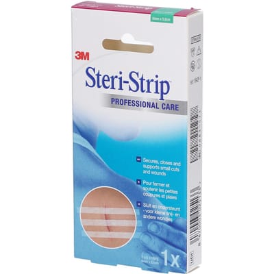 Steri-strip 3m Ster 6,0mmx 38mm Doos 1x 6 1542p-1