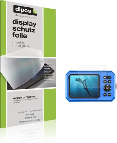 dipos – 4x Matte Beschermfolie geschikt voor Yixinxin UP019BU01 Unterwasserkamera | Krasbestendige & antireflecterende Screenprotector Ultra-Thin