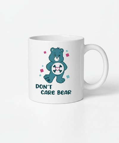 Don't Care Bear Mok - Grappige Koffiemok met Anti-Zorg Beer Design