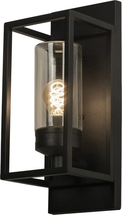 Lumidora Wandlamp 74754 - Voor buiten - ANTIBES - E27 - Zwart - Metaal - Buitenlamp - IP44