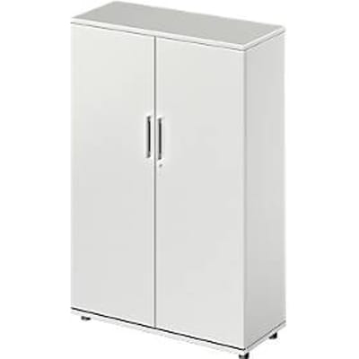 Schäfer Shop Genius draaideurkast TETRIS WOOD, 4 OH, hoogte incl. glijders, B 1000 mm, lichtgrijs