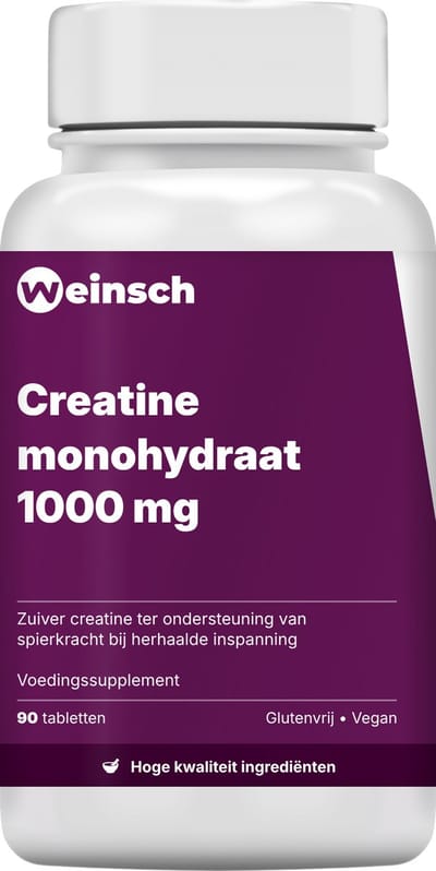 Weinsch Creatine monohydraat 1000 mg | 1751mg | 90 tabletten