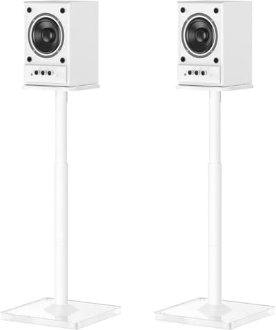 MKSS® Luidspreker Standaard - Speaker Vloerstandaard - Extra Stevig - Wit