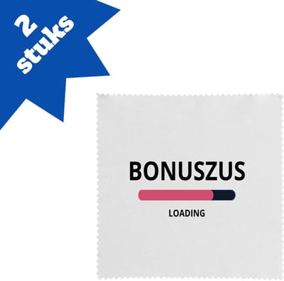 Akyol - bonuszus loading brillendoekjes - Zus - ochtendkoffie laden - verjaardagscadeau - verjaardag - cadeau - cadeautje voor zus - zus artikelen - kado - geschenk - gift - 17,8 bij 17,8 cm - 2 stuks