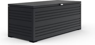 Orion Sit & Store aluminium opbergbox - 590L - Antraciet - weer- en vorstbestendig - zeer geschikt als kussenbox voor in de tuin