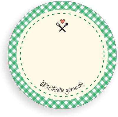Ronde zelfklevende etiketten voor potten, 50 mm, verwijderbare stickers voor jam en inmaak