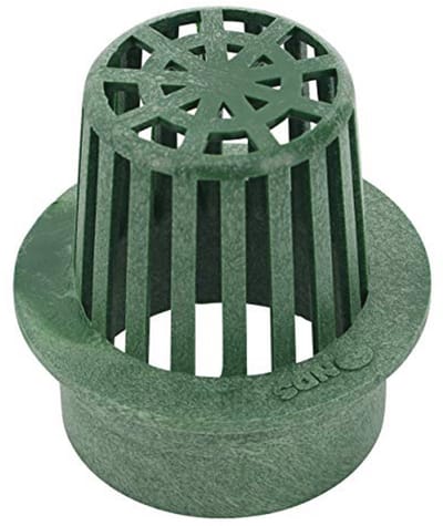 Atriumrooster voor 3 inch afvoerpijpen - Ideaal voor kleine gazons en terrassen