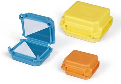 Gelbox Verbindingsdoos - Waterdichte Kabelmof - Kabelbescherming Buiten - Gelgevuld IPX8 - 53x24x38 mm - Oranje Blauw Geel