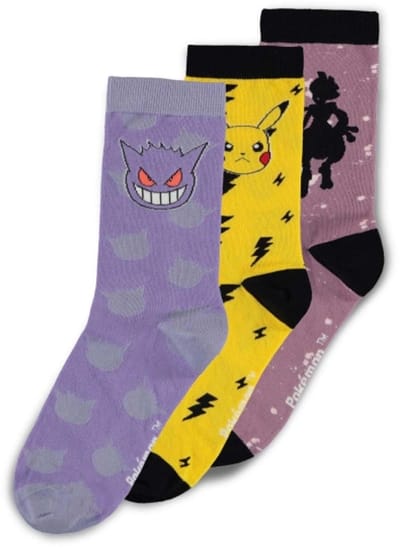 Pokémon - Gaming Sokken - EU39-42 tot EU 43-46 - voor Mannen - meerkleurig