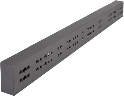 Opvullijst voor Ladegeleiders (BxHxD) 25 x 50 x 486 mm Antraciet Opvulrail voor ladesystemen Rail voor het overbruggen van binnenladen van SOTECH