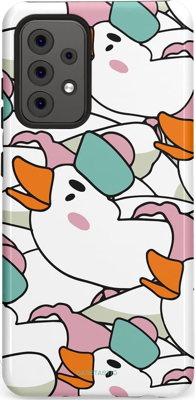 Casetastic Hoesje Geschikt voor Samsung A52 (4G/5G/s) - Stijlvolle Beschermende Duo-layer Case - Gansmatroos