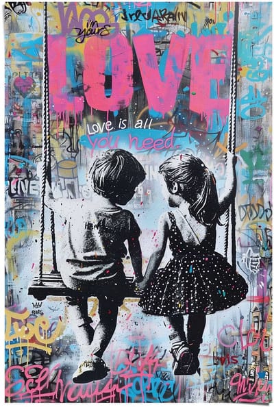 Poster Young Love - 91,5 x 61 - Papier - REINDERS