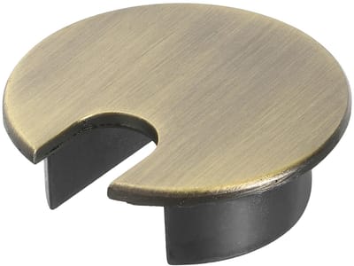 Dailygoods- Kabelgatafdekking 35 mm - Ronde Doorvoertule - Draadkoord Organizer - Bronskleurig - Duurzaam Zinklegering - Modern Design