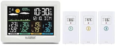 Radiografisch Weerstation met 3 Thermo/Hygrosensoren