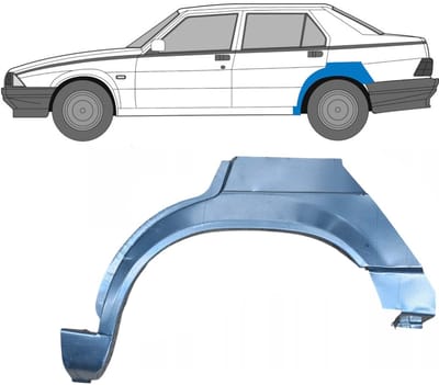Reparatiepaneel achterspatbord voor Alfa Romeo 75 1985-1992 / Links
