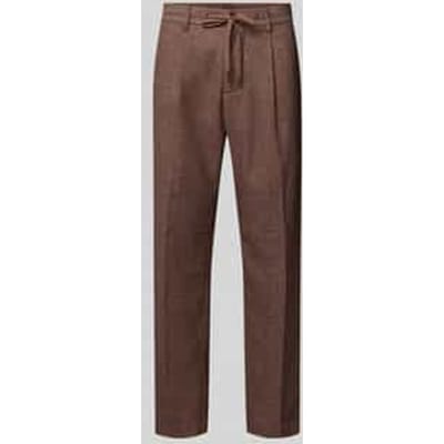 Tapered broek van wol, model 'LEROY'