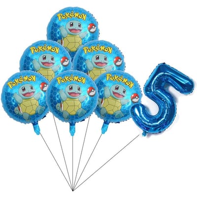 Pokemon 3D Aluminiumfolie Ballon Verjaardag Decoratie Paikachu Karakter Aluminium Ballon Collectie Babyborrel Verjaardag Viering Cadeau