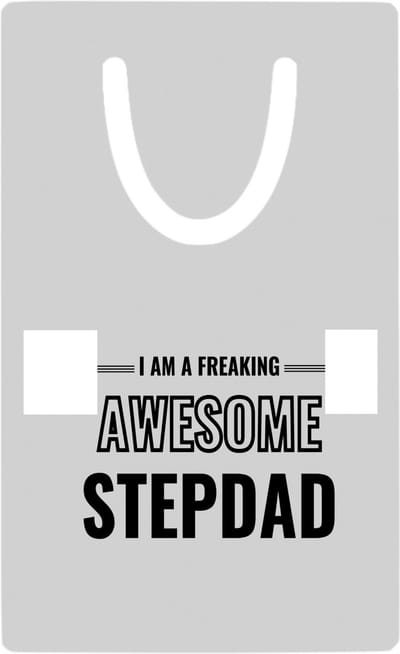 Hacebo® - I am a freaking awesome stepdad metalen boekenlegger - de meest geweldigste stiefvader - vader cadeautjes - vaderdag - verjaardagscadeau - verjaardag - cadeau - geschenk - kado - gift Bladwijzer boekenleggers - 7.6 cm x 5cm