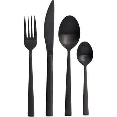 SILVERCREST RVS bestekset 16-delig (Zwart)