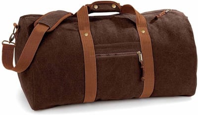 Reistas Canvas - Weekendtas Vintage - Reizen en Opslag - Versterkte Bodem - 45 Liter - Bruin