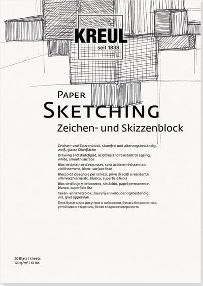 KREUL Paper A4 Schetsblok – 20 sheets 120gr