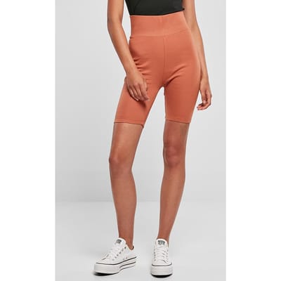 Urban Classics Ladies High Waist Cycle Shorts Terracotta Taglia: XS | Pantaloncini Sportivi Outlet | Donna