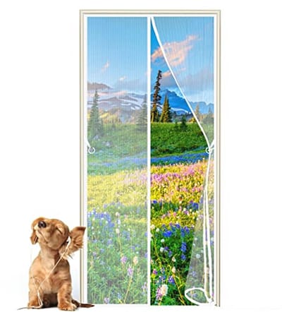 Hordeur 200 x 185 cm - Magnetisch Vliegscherm voor Deuren zonder Boren