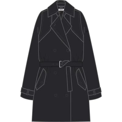 Parka middellang met verstelbare taille dames Aigle MTD®
