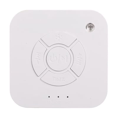 Draagbare 9-Geluiden Witte Ruis Slaapmachine - USB Oplaadbaar - Slaapondersteuning - Voor Baby's & Volwassenen - Thuis, Kantoor, Reizen - 1 stuk- Wit