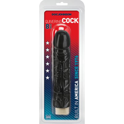 Doc Johnson - Quivering Cock - Realistic Multispeed Vibrator - 8 / 20 cm