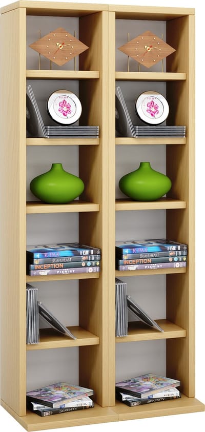 Houten CD DVD-standaard Plankkast Opbergstandaard Milano